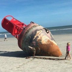 A Mystery Buoy Washed Up on Hilton Head Beach A Mystery Buoy Washed Up on Hilton Head Beach