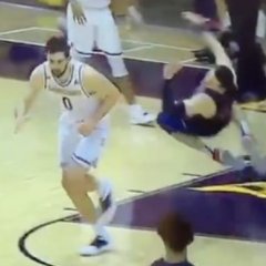 Liberty Player Attempts Most Exaggerated Flop of All Time Liberty Player Attempts Most Exaggerated Flop of All Time