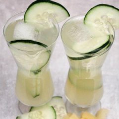 A Delicious Pineapple-Cucumber Gin and Tonic A Delicious Pineapple-Cucumber Gin and Tonic